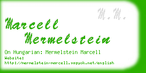 marcell mermelstein business card